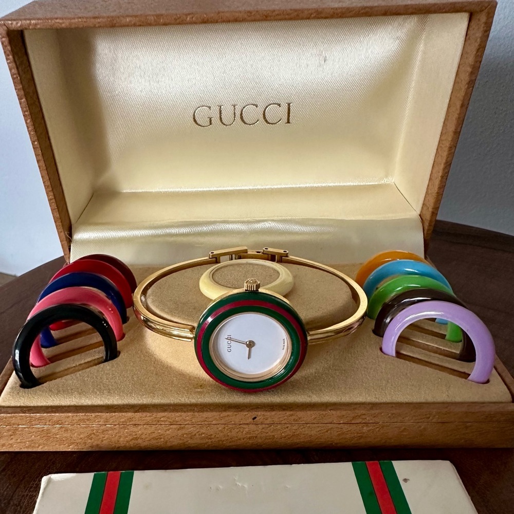 Gucci Watch with Interchangeable Bezels